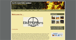 Desktop Screenshot of elitehuntersusa.com